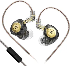 KZ EDX Pro Gaming Earbuds, HiFi IEM Earphones, Deep Bass Sound in Ear  Headphones with Detachable , for Audiophile Dj Singers