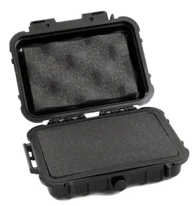 Waterproof Hard Travel Case 6.25" with Silicone Liner & Customizable Foam Interior Fits Accessories up to 4.5" x 2.5" x 1.25" - Portable Impact-Resistant Design