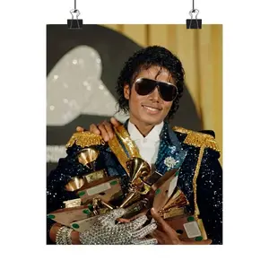 Michael Jackson Grammy Poster Print  King of Pop Wall Art