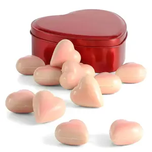 Andy Anand Ruby Chocolate Heart Truffles, 18 pc – Natural Berry-Pink Color, Fruity Flavor, Gluten-Free, Valentine's & Anniversary Gift