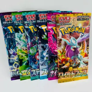 6 Pack Pokemon TCG Japanese Booster Packs Variety Set Card Bundle Collection