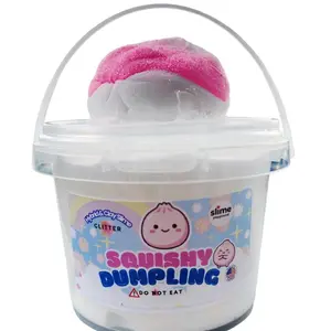 Squishy Glitter Dumpling  Slime - 10 oz Bucket - Sparkle Dumpling