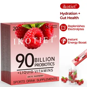 Ikotiet Liquid Hydration Multiplier - Two Flavors - Hydration Powder Packets | Electrolyte Powder Drink Mix | Convenient Single-Serving Sticks | 8 Vitamins and Nutrients | 1 Pack (16 servings) Gut Health Supplement Complete ashwagandha men Energy Shot, Be