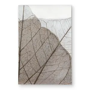 360 stand Polyester Chenille Rug - 2x3 ft Rectangle, Translucent Dried Leaves Printed Chenille Surface, Hyperrealist Botanical Decor to Elevate Home Decor, Printed Chenille Face