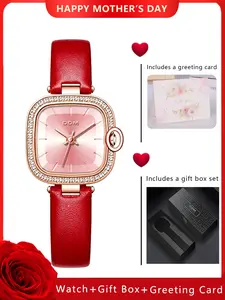 Elegant Adjustable Watch for Women, Classic Retro Design, Comfortable Leather Strap, Perfect Gift for Friends and Family, Ideal for Daily Wear, Mother's Day Gift