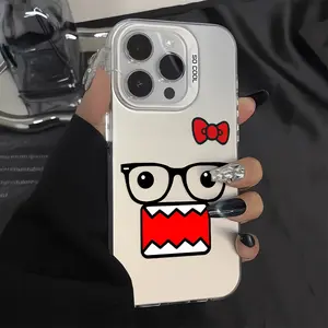 Humorous Domo-Kun Phone Case Compatible with Iphone Models 16, 15, 14, 13, 12, 11 Pro Max, X, XR, XS Max, 8, And 7 Plus, Featuring a Matte Anti-Drop Back