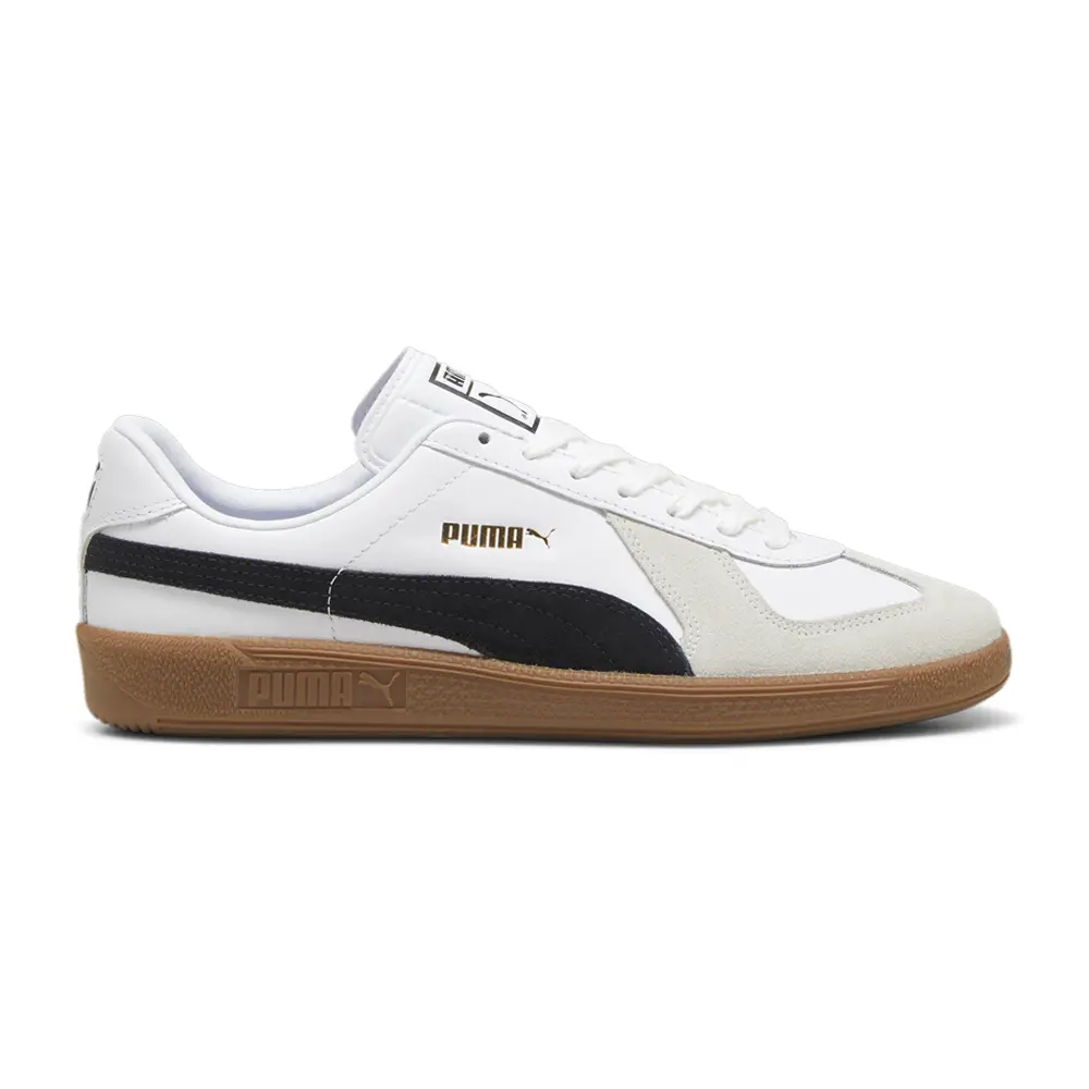 PUMA Mens Army Trainer Lace Up Sneakers Shoes Casual - White