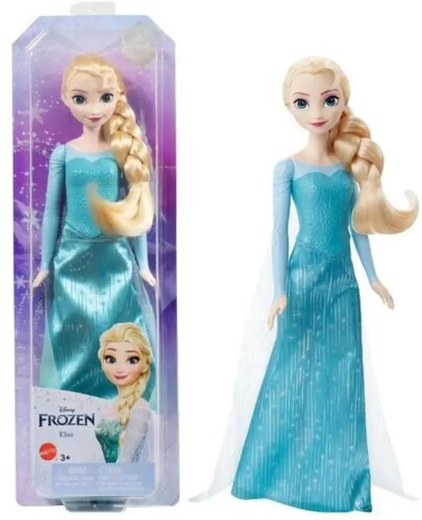 Disney Frozen Elsa Paper Doll Collectible - Signature Look, Turquoise Dress, Posable, Removable Skirt, Ages 3+, Small Parts Warning, 3 - 4 Years