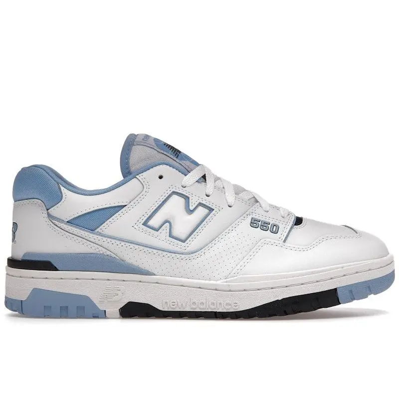 New Balance Men's 550 UNC White University Blue, from StockX