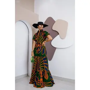Ikegwulu Kaftan Maxi Dress – Handmade African Ankara Elegance