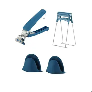 Anti-scalding clip three-piece set, plate and bowl clip, household stainless steel dish clip, kitchen supplies.