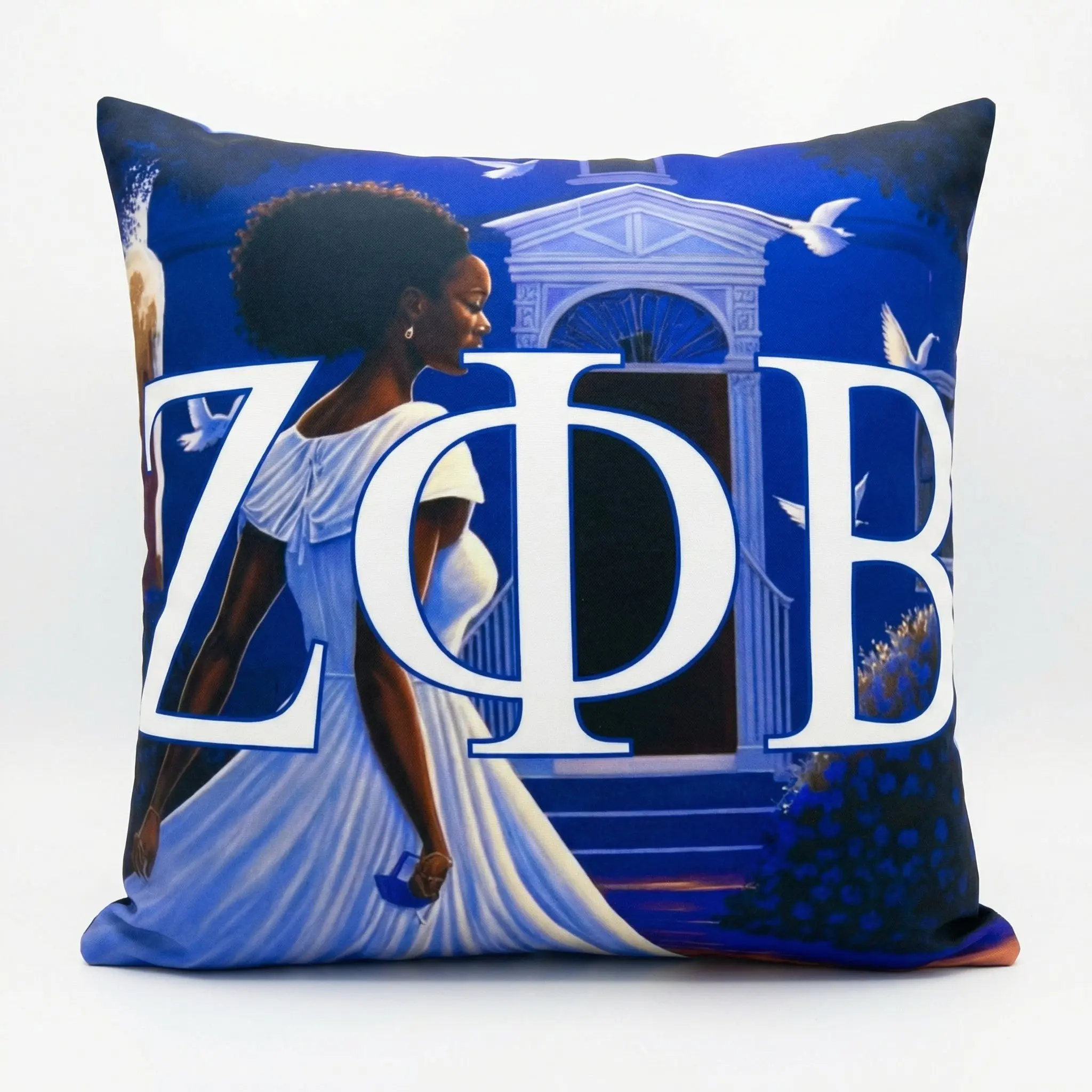 Zeta Phi Beta Square Poem Pillow