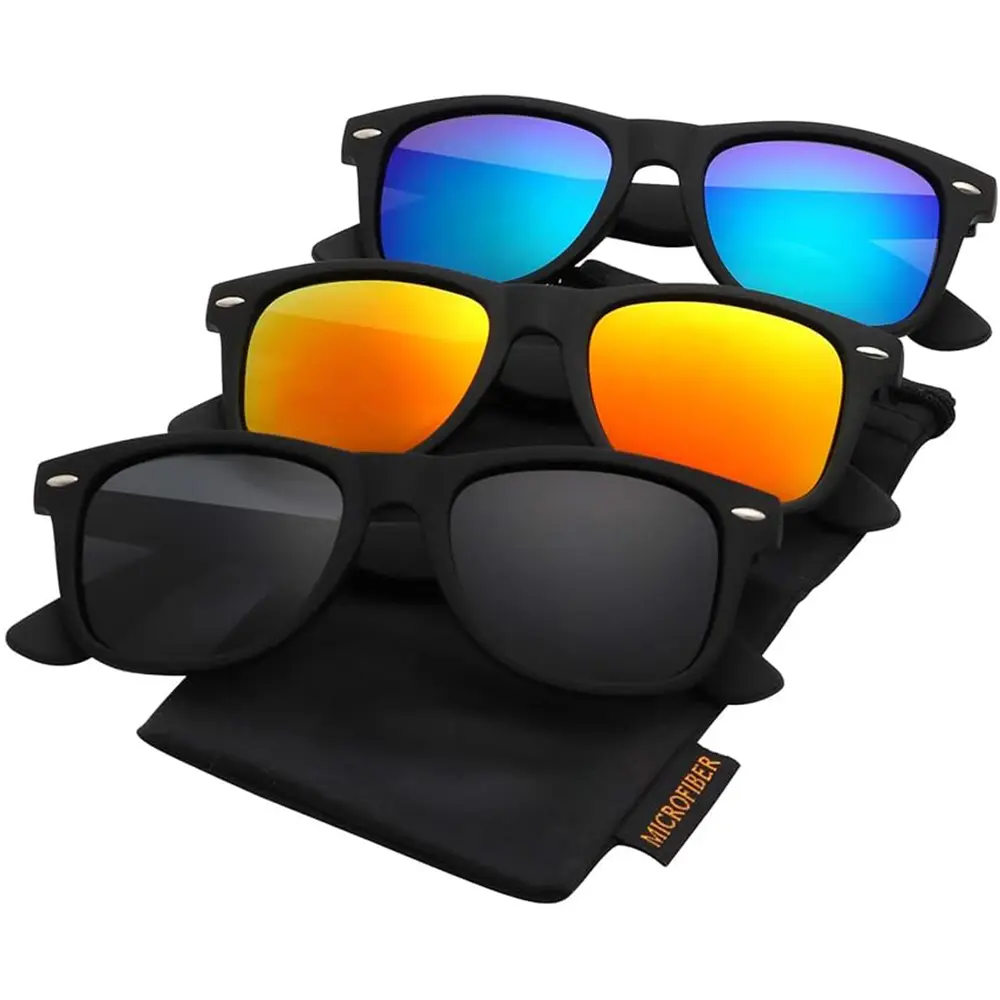 3Pcs Classic Square Polarized Sunglasses 1/3Pcs Unisex  display picture 2