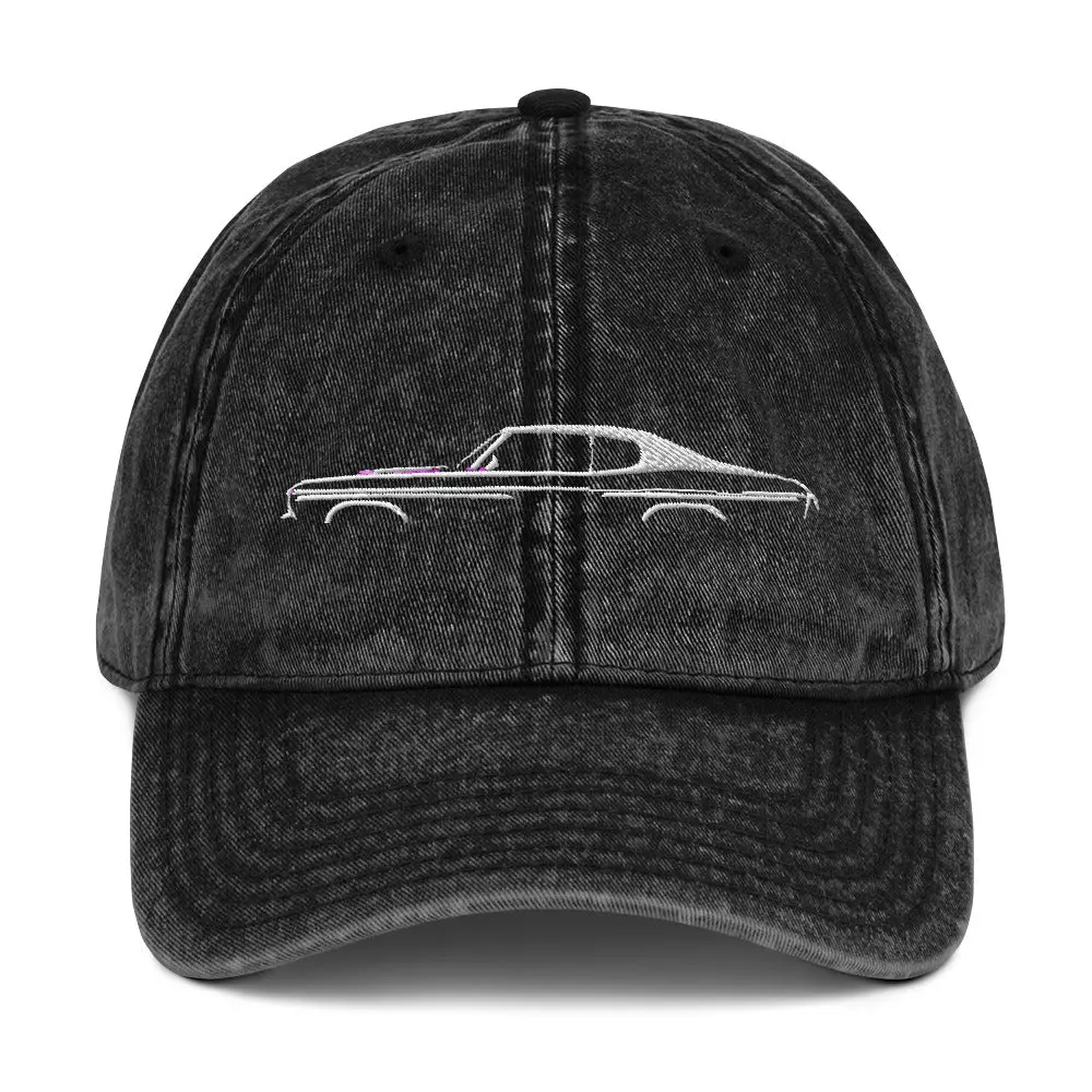 1970 Chevelle SS Silhouette Muscle Car Gift Vintage Cotton Twill Cap Dad Hat