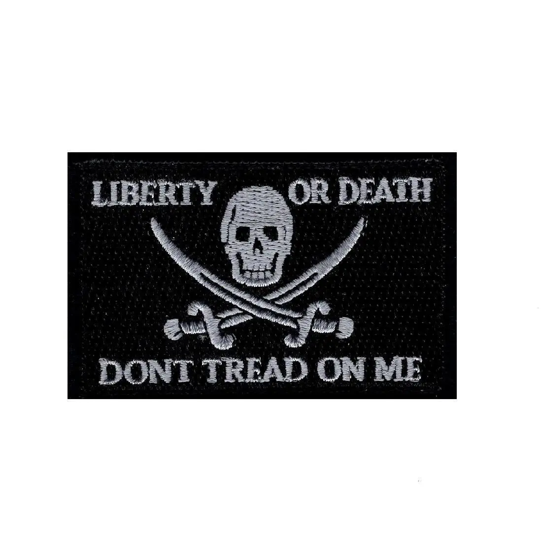 Liberty Or Death Jolly Roger Calico Jack Hook Patch
