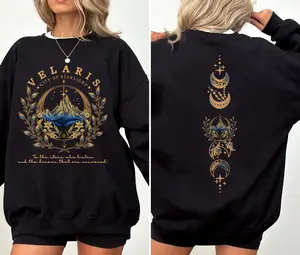 Velaris Sweatshirt, with sleeve print, ACOTAR merch, Sarah J Maas, City of Starlight sweater, Feyres Tattoo, Feyre, Rhysand Womenswear Hoodie Tops Underwear Pullover Comfort