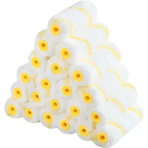 -  Roller Covers, 4" Roller Covers, Pack of 24, Covers for  Rollers, Naps for  Roller Brush, Small Roller Nap, House Painting Supplies, Covers for Roller Frame and  Roller Kit