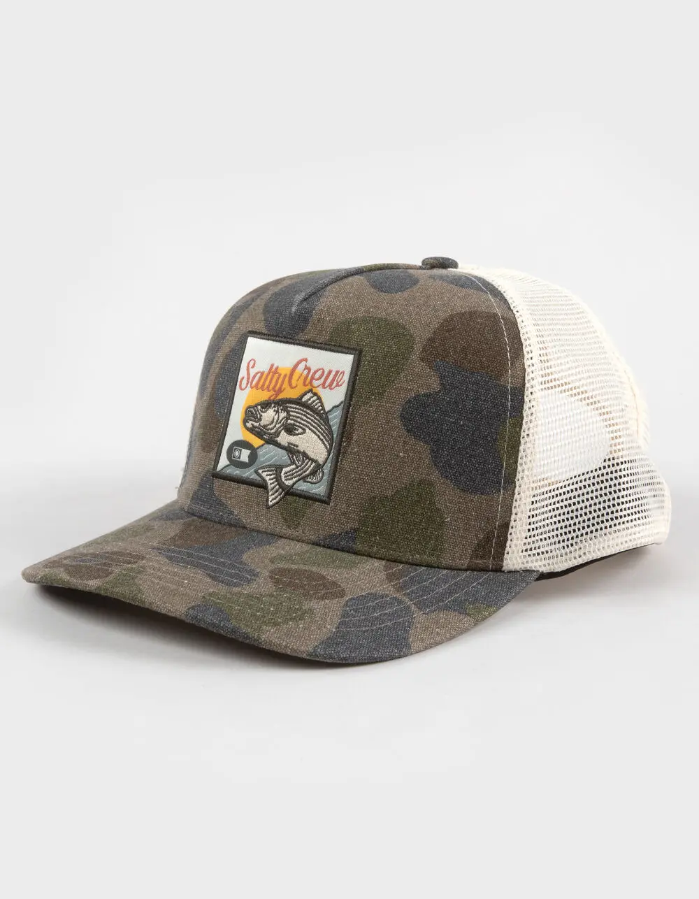 SALTY CREW  Mens Striper Trucker Hat, Camoflauge