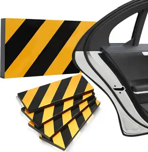 Pcs Garage Wall Protector Foam Car Door Edge Guards Reflective Safety Bumper Protector Anti Collision Padding Protection for Parking Garages Warehouse Wall Corner Edge