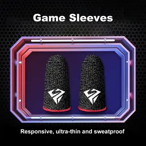 10pcs Mobile Game Fingertip Gloves For PUBG Gamer Sweatproof Anti-slip Touch Screen Finger Sleeve Breathable Gaming Finger Cover keyboard w mechanical key wireless mouse