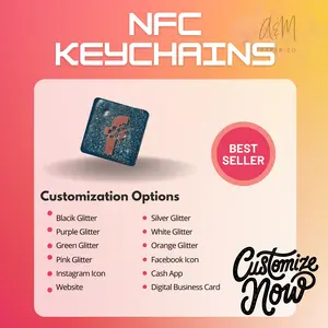 Custom NFC Keychain – Share Your Info with a Tap!