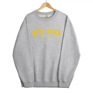 Michigan Sweatshirt, College Crewneck, Go Blue, Wolverines, Unisex Apparel