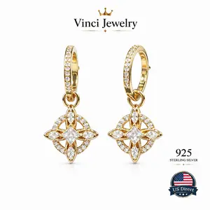 S925 Witches Knot Hoop Earrings Hecate Goddess of Witches With Celtic Knot Design, Vintage Versatile Earrings Goddess Jewelry, Tetragrammaton Collar De Amuleto Protecion With Aritificial Gemstone Decor Fashion Jewelry Accessories Gift for Women Girls outd