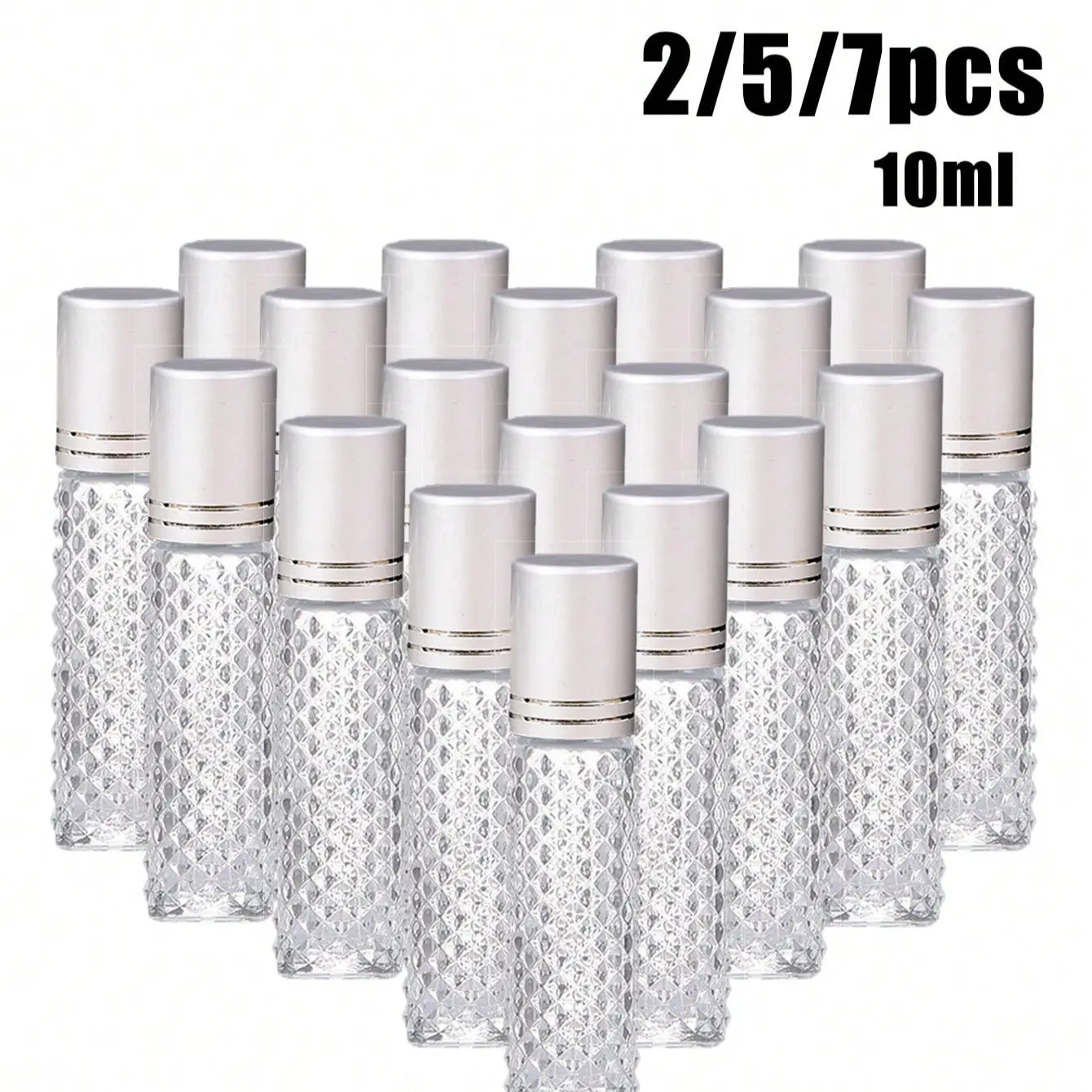 10ML Roll-On Bottle for Essential Oils and Perfume, Travel Size Refillable Glass Bottle with Rollerball and Cap, Ideal for Aromatherapy and Body Oils, Perfume Dispenser, Self Care Tool, Portable Perfume Bottles