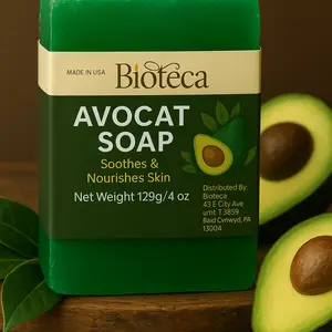 Bioteca Avocat Soap 129g/4 oz Soothes & Nourishes Skin Made in USA