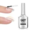 GAOY 16ml Clear Builder Base for Gel Polish, Rubber Base Gel, Nail Strengthener for Natural Nails, Long Lasting UV Light Cure
