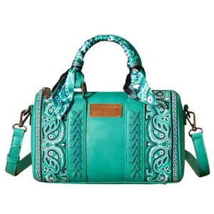 Wrangler Bandana Paisley Print Barrel Crossbody