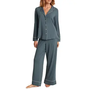 Adore Me Women's Matilda PJ Sleepwear L / Stormy Weather Gray.