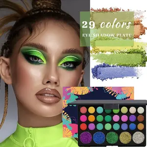 Veronni 29-Color Eyeshadow Palette, Matte & Shimmer, Versatile Earthy & Bright Shades, Smooth Powder, Perfect for Daily & Party Makeup