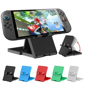 Adjustable Stand for Nintendo Switch 2, Switch Oled Cooling Folding Display Rack, Fits Switch Lite, Holds 5 Game Cards