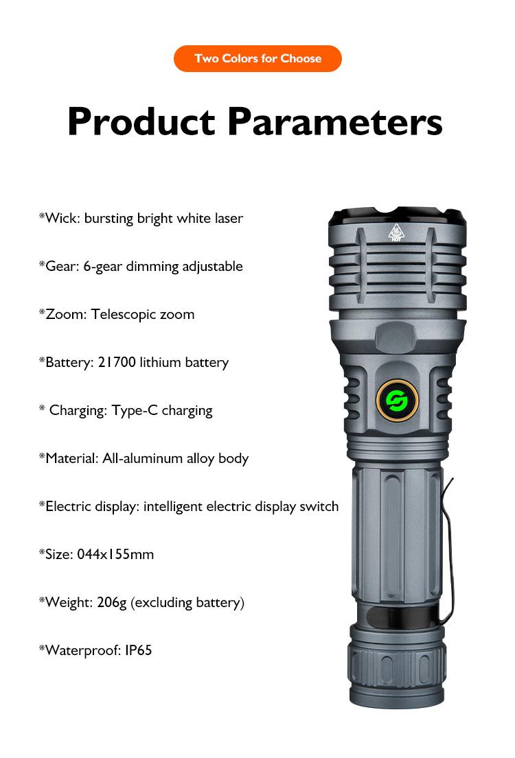 10000 Lumens 4000mAh LED Flashlight Super Bright, Ultra Bright Portable Camping Flashlight,Waterproof Flash Light for Camping,Night Outdoor Emergency Lighting