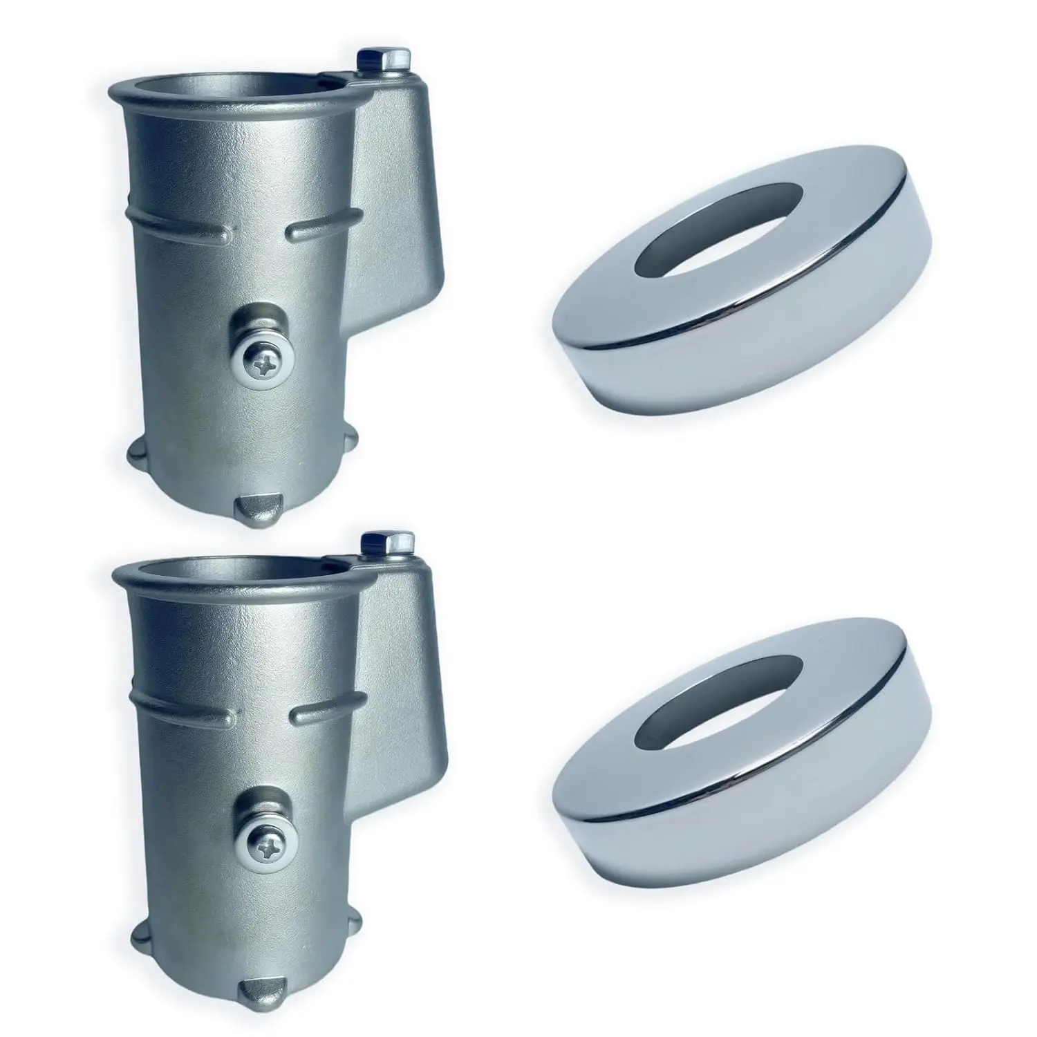 316 Stainless Steel Anchor Bolt and Sheath Pool Guard Set, 4'' for 1.90" OD Pipe, Pool Ladder Anchor Bolt (2 Sets)