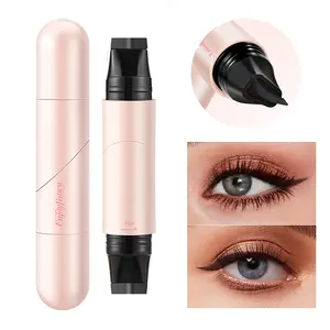 Rotating Eyeliner Stamp Pen, Liquid Eyeliner Pen, Dual-Head Design with Wing Stamps, Fast-Drying, Long-Lasting, Smudge-Proof, Cat Eye Makeup, Women's Cosmetics, Eyeliner Tool, Eyeliner Pens, Gift