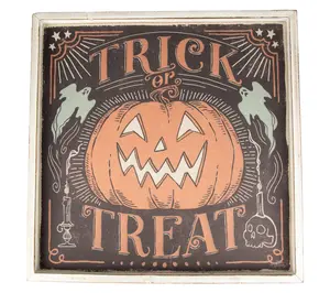 Northlight 18.75" Jack O Lantern Halloween Wall Sign