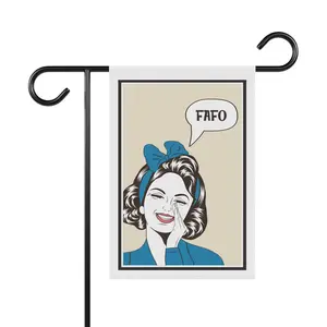 Garden Flag, Yard Banner, Political Protest Flag, FAFO Anti Trump Flag, Outdoor Sign, Resistance Decor