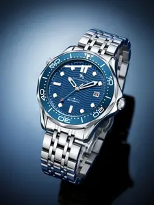 Men's Business Fashion Round Dial Mechanical Watch, Fashion Watch for Party, Daily Clothing Decor, Trendy All-match & Exquisite Watch for Birthday Gift with Box, Vintage Fashion Watch, Analog Mechanical Watches, Stylish Watch