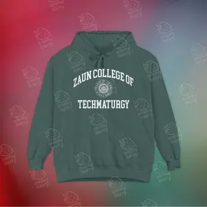 Zaun College Hoodie - | Subtle JayVik Merch, Jayce x Viktor Sweatshirt, League Fan Gift, Cosplay Hoodie
