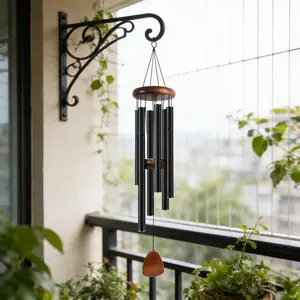 Large Deep Sound Wind Chimes for Outdoor Home Garden Decor, Enhance Your Space with Unique Musical Notes & Vibrant Design