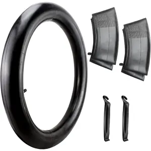 2 Pack 20 Inch Fat Tire Bike Inner Tubes 20 x 3.5/4.0 Bicycle Replacement Butyl Rubber Inner Tube with AV32mm Schrader Valve Bike Accessories for 20'' Electric Bike and Mountain Bike