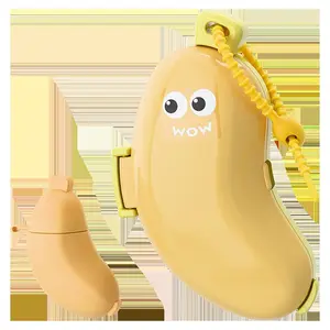 Banana Toothbrush Head Cover Set, Travel Toothbrush Protector with Toothpaste Box, Reusable Storage Case for Electric & Manual Brushes, Dustproof Toothbrush Holders