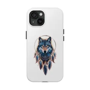 Wolf Phone Case, Protective Phone Cover, Rugged Cellphone Case, Strong Wolf Design, Tough Case, Wolf Lover Gift