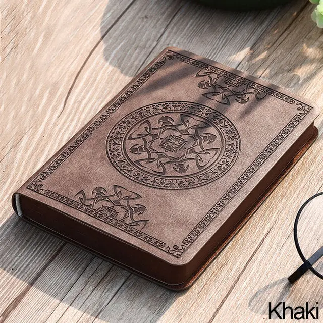 Top-Grain Leather Mini Pocket Classic Notebook, 120 gsm Ink Proof Paper Archival Journal, Handy Portable Office Stationery for Journaling Supplies, 120 Gsm Paper