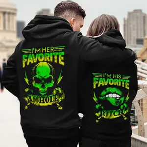 Skull Matching Couple Hoodies