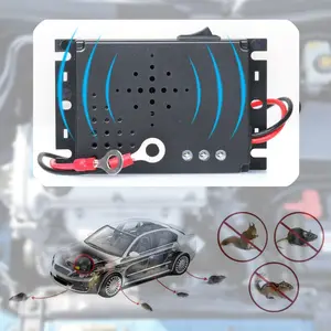 Ultrasonic Car Mouse Repeller, Protects Cars From Mice, 12V Power Interface, Easy Installation, Automatic Start When Parking, LED Flash and Sound Wave