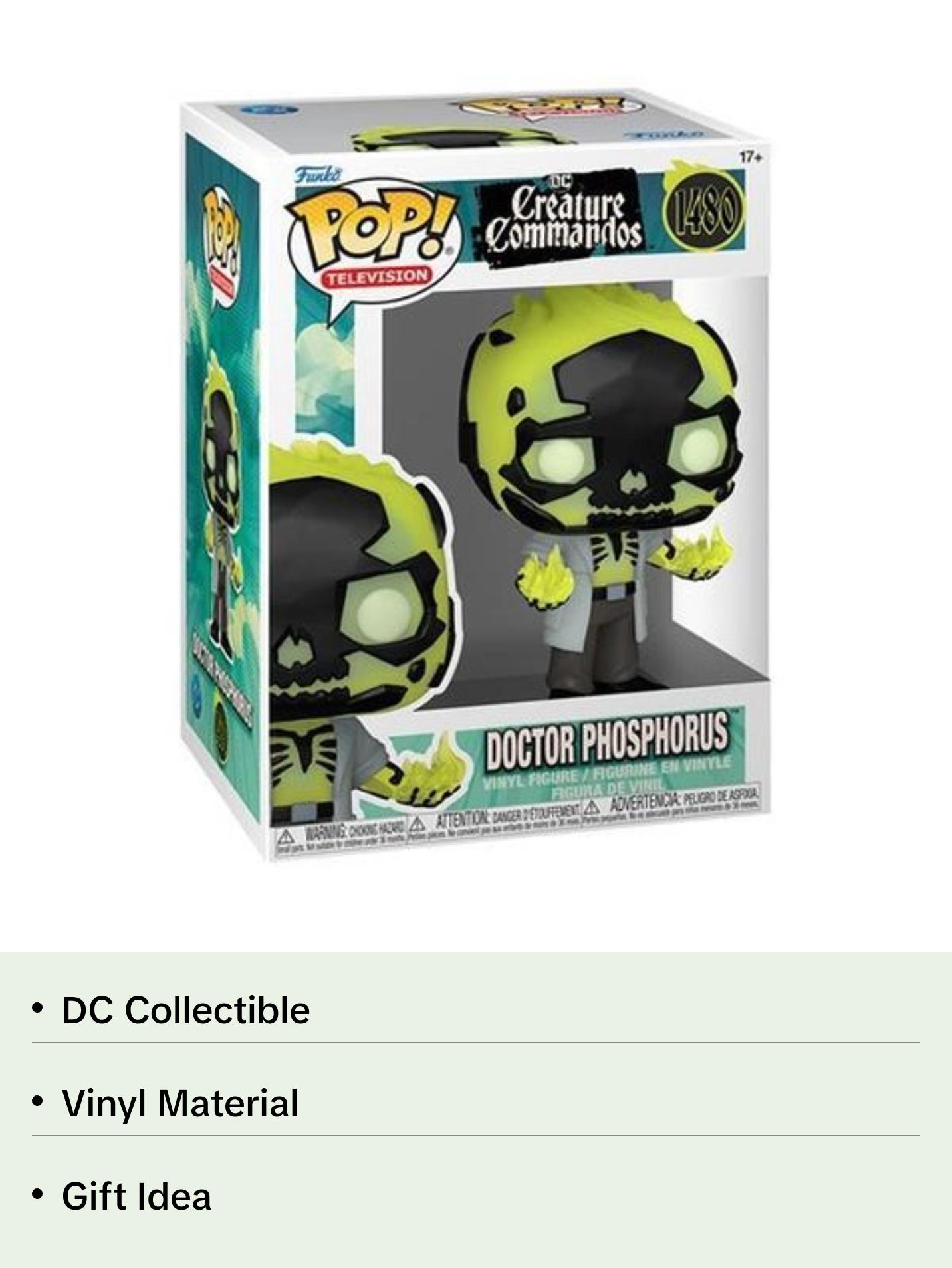 FUNKO POP! Television: DC Creature Commandos - Dr. Phosphorus  [Collectible Figurine/Statue/Bust] Vinyl figurine/statue