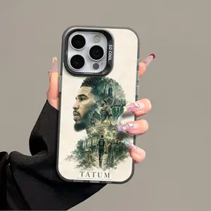 Tatum iPhone 17 Promax Phone Case Anti Drop Case Suitable For IPhone 16 15 14 13 12 11 Xs Plus Samsung S25 S24 S23 S22 Ultra FE Acrylic Protective Shockproof Rugged Case Basketball